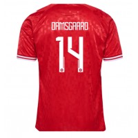 Maglia Calcio Danimarca Mikkel Damsgaard #14 Prima Divisa Europei 2024 Manica Corta